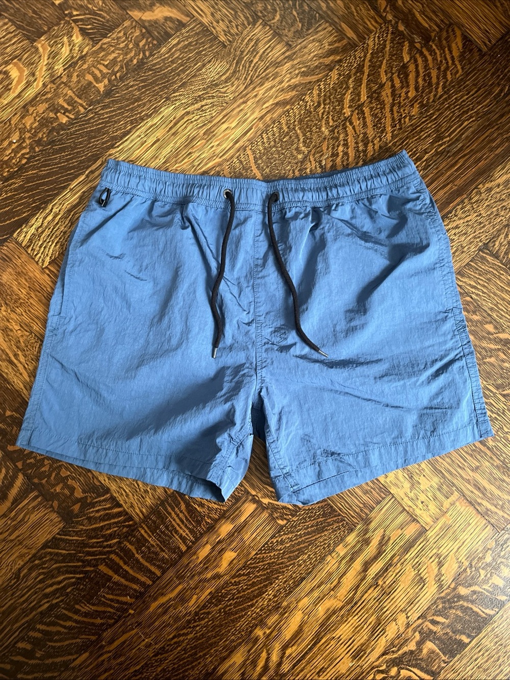 Ksubi Men Blue Burner Drawstring Bathing Suit Swim Board Shorts Size L